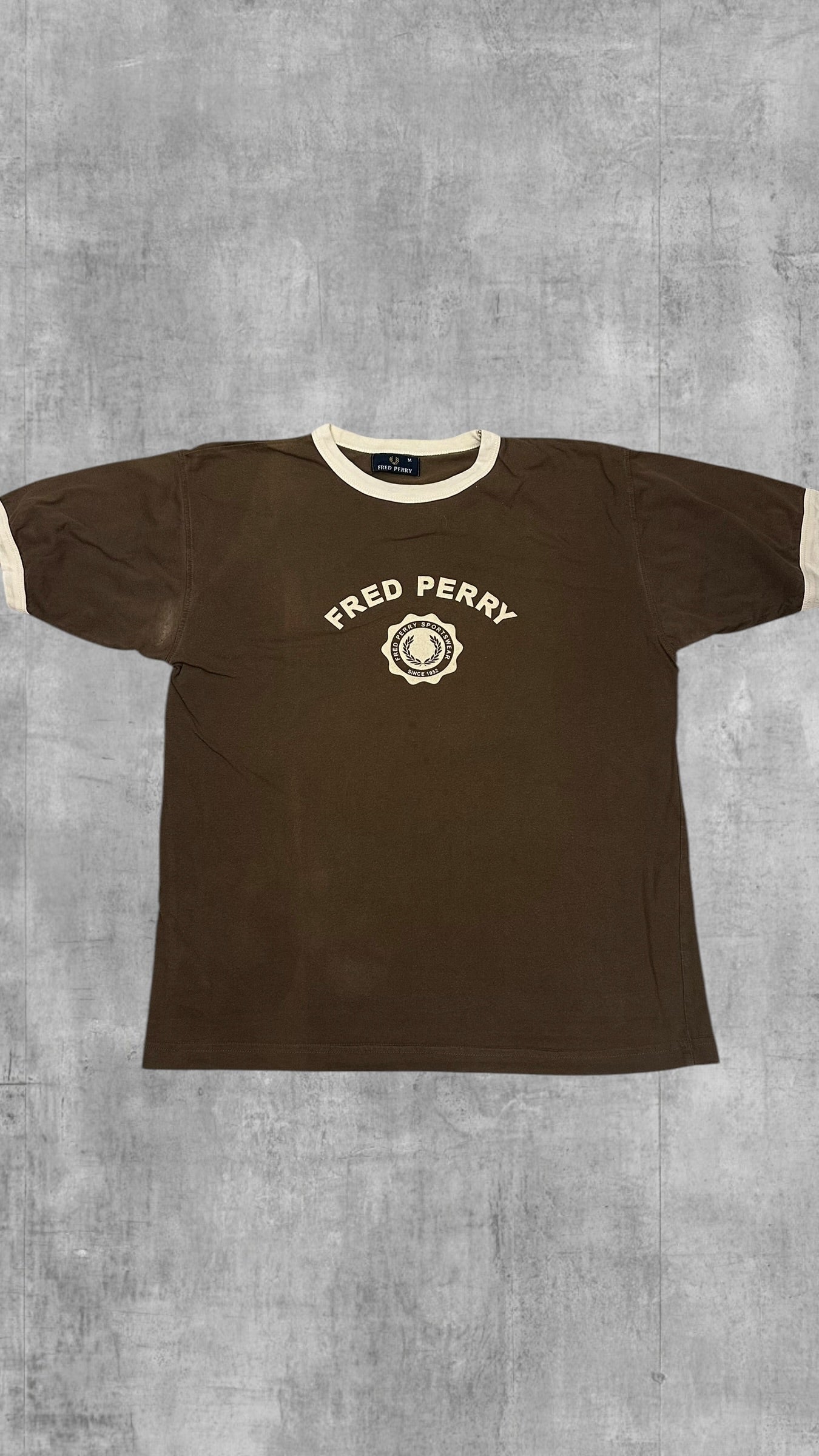 Fred Perry Vintage T-Shirt Braun M