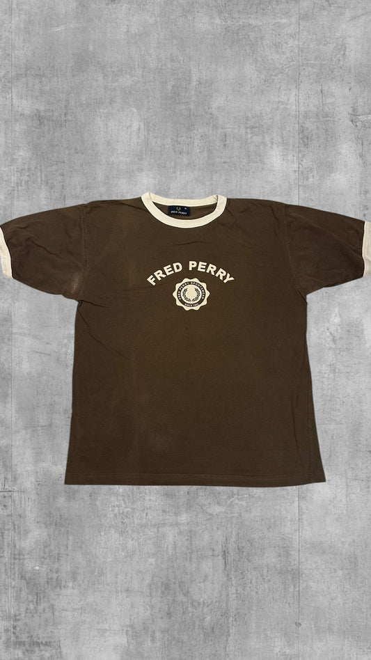 Fred Perry Vintage T-Shirt Braun M