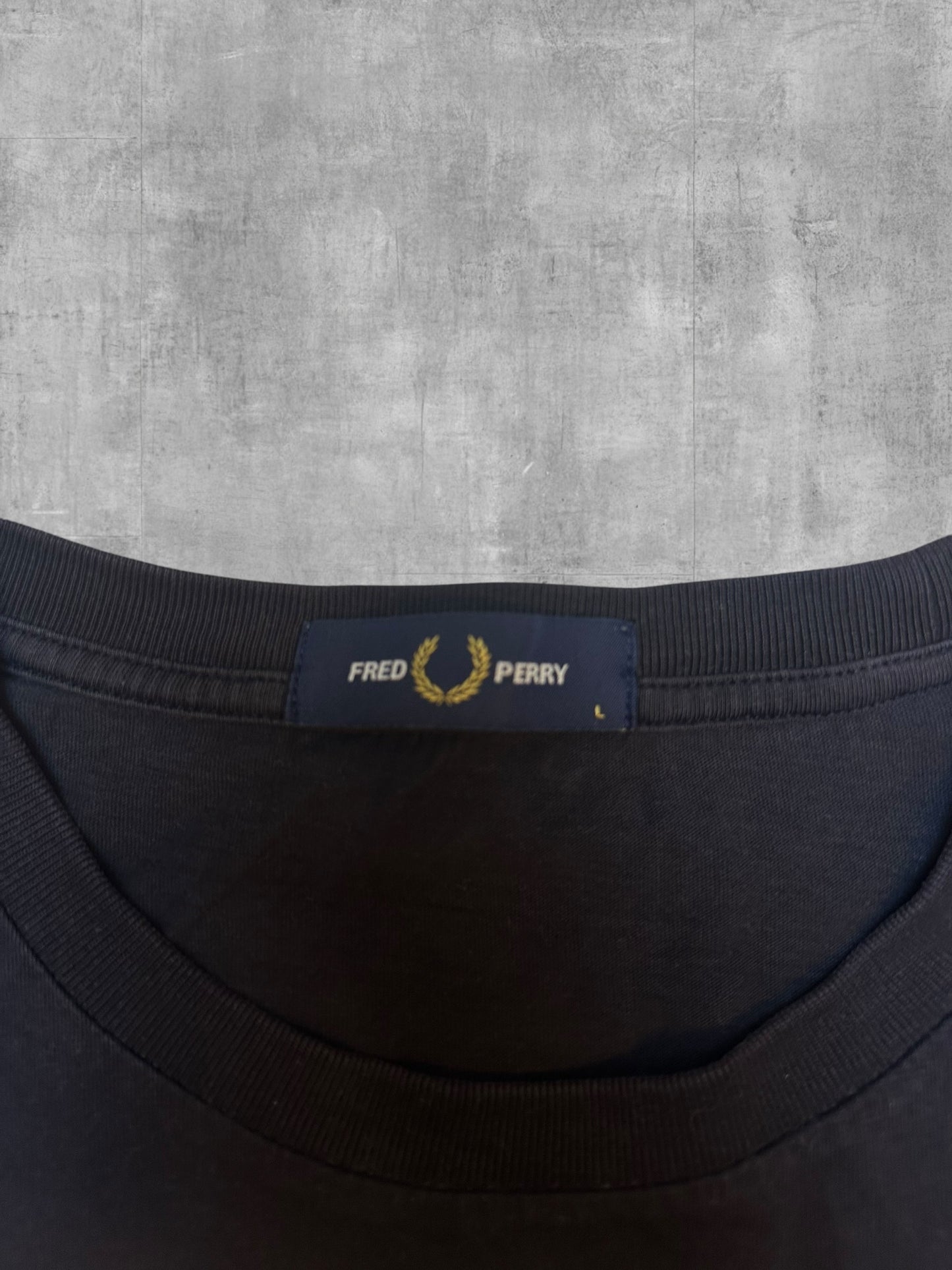 Fred Perry T-shirt Schwarz Grau Weiß L