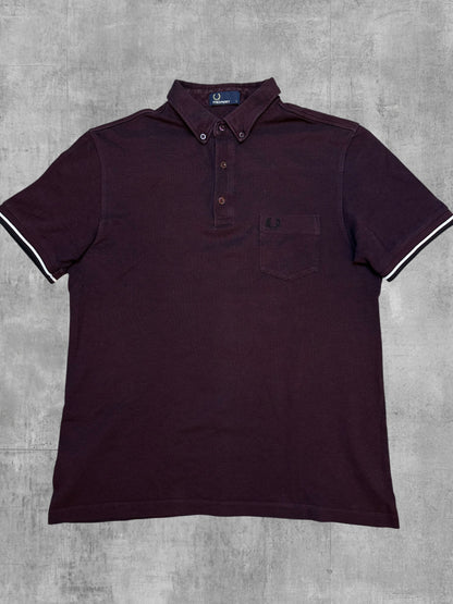 Fred Perry Polo Shirt Weinrot L