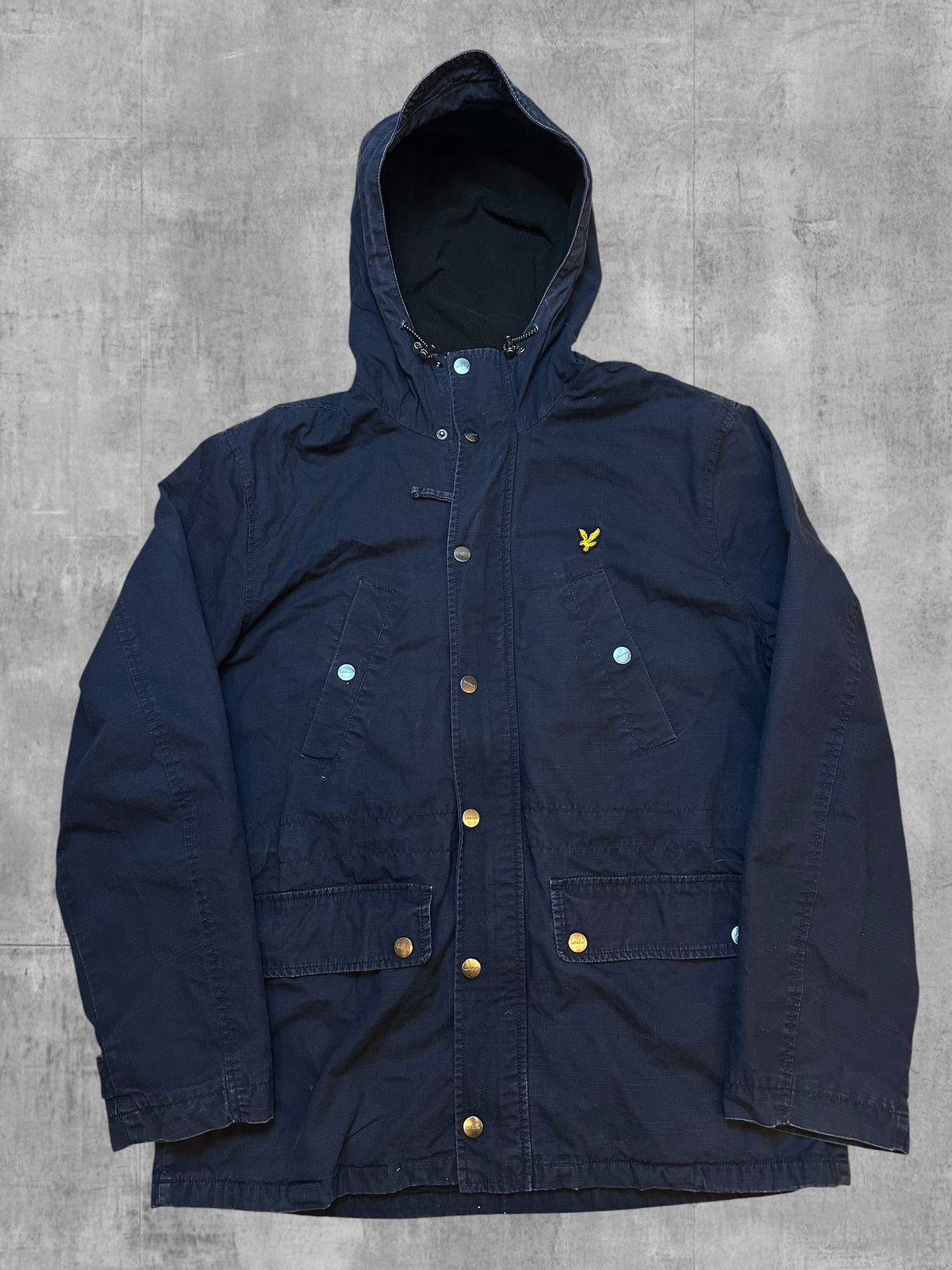 Lyle & Scott Regenjacke Mantel Navy Blau XL