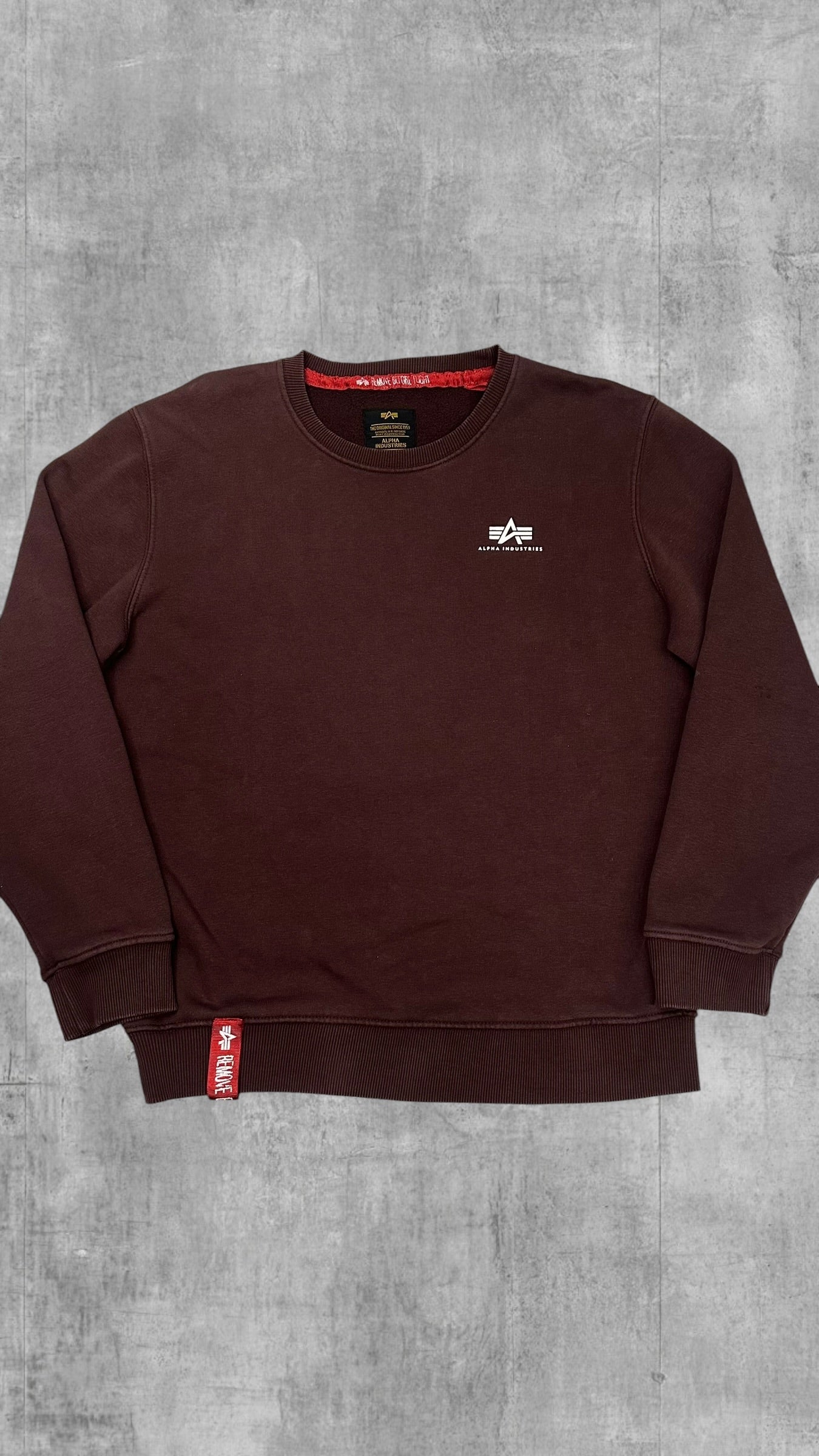 Alpha Industries Sweatshirt Weinrot M
