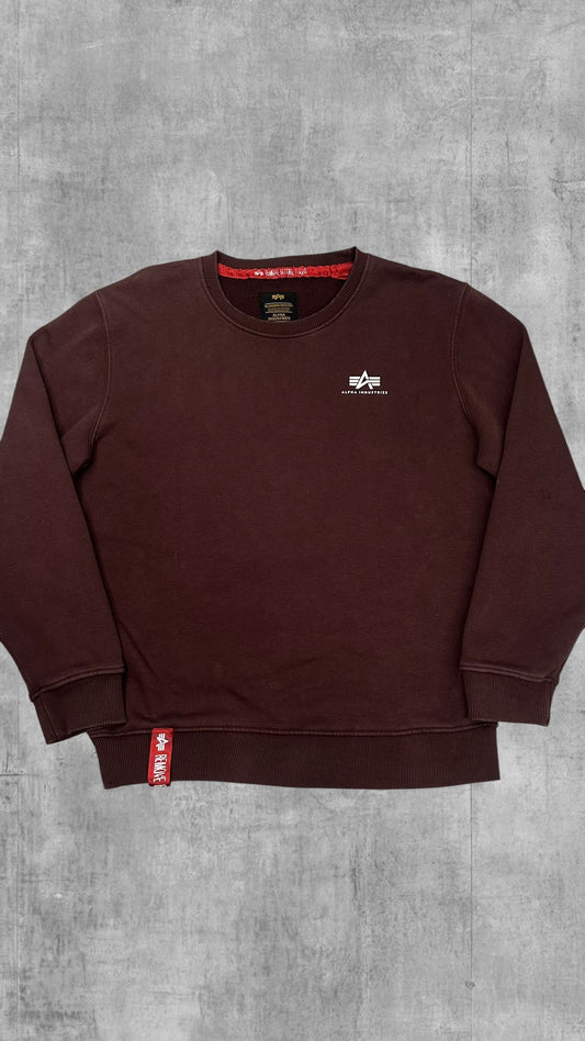 Alpha Industries Sweatshirt Weinrot M