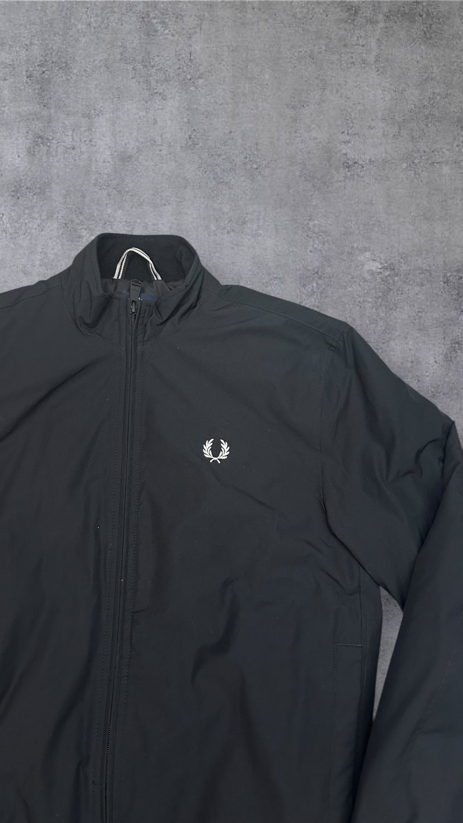 Fred Perry Bomberjacke Regenjacke Schwarz S