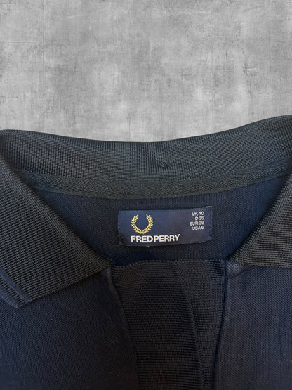 Fred Perry Polo Shirt Schwarzblau Frauengröße M (38)