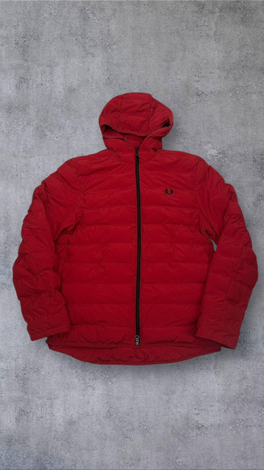 Fred Perry Daunenjacke Übergangsjacke Winterjacke Rot M