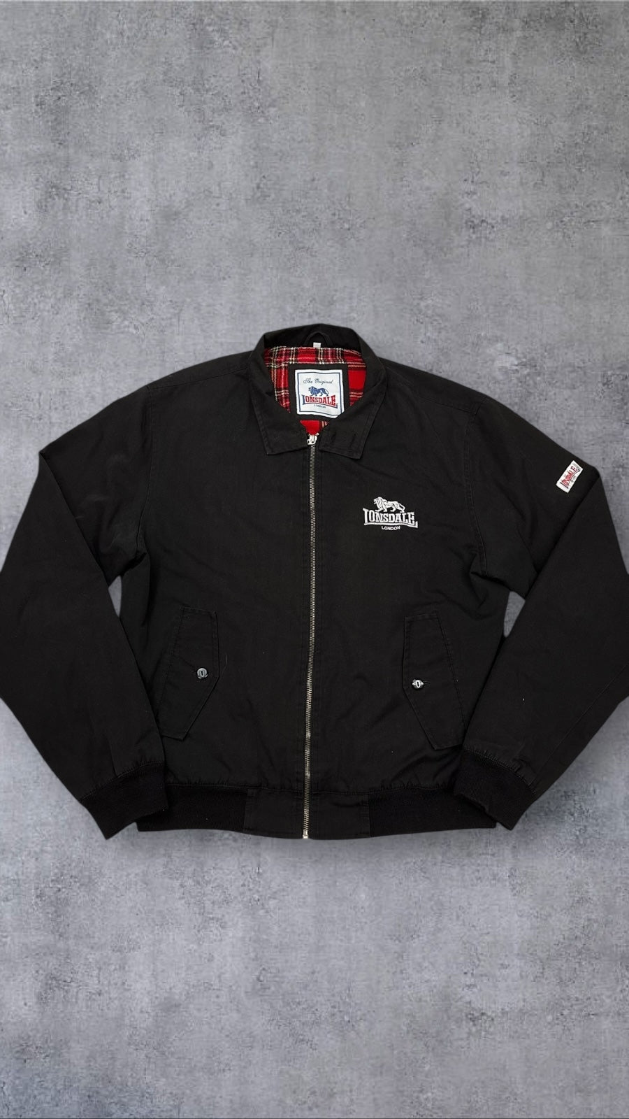 Londsdale London Bomberjacke Schwarz L