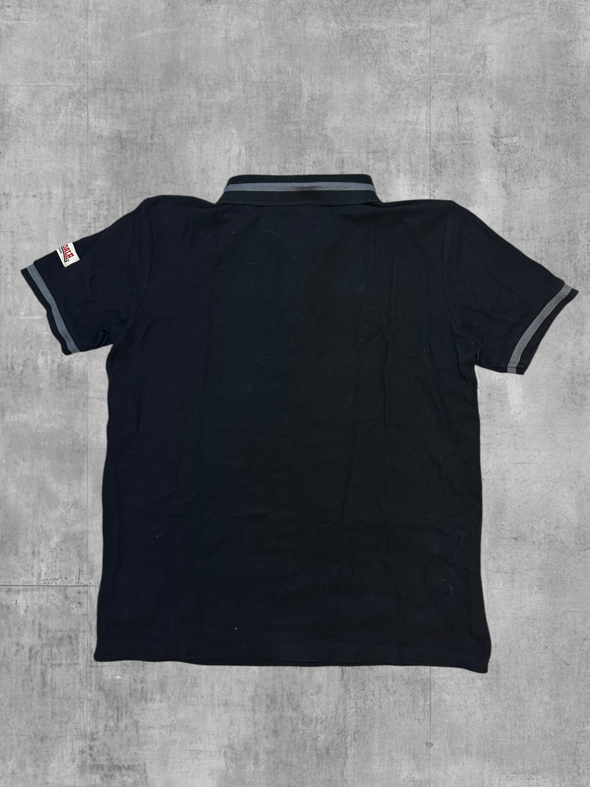 Lonsdale London Polo Shirt Black Grey M Slim Fit