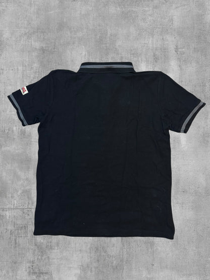 Lonsdale London Polo Shirt Black Grey M Slim Fit