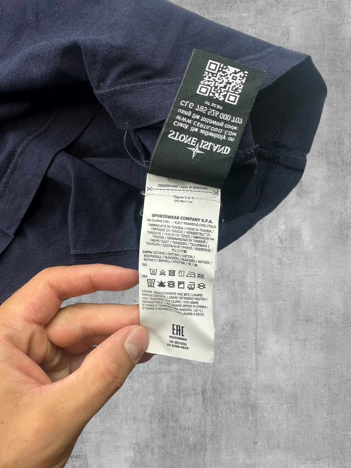 Stone Island T-Shirt Navy Blau L