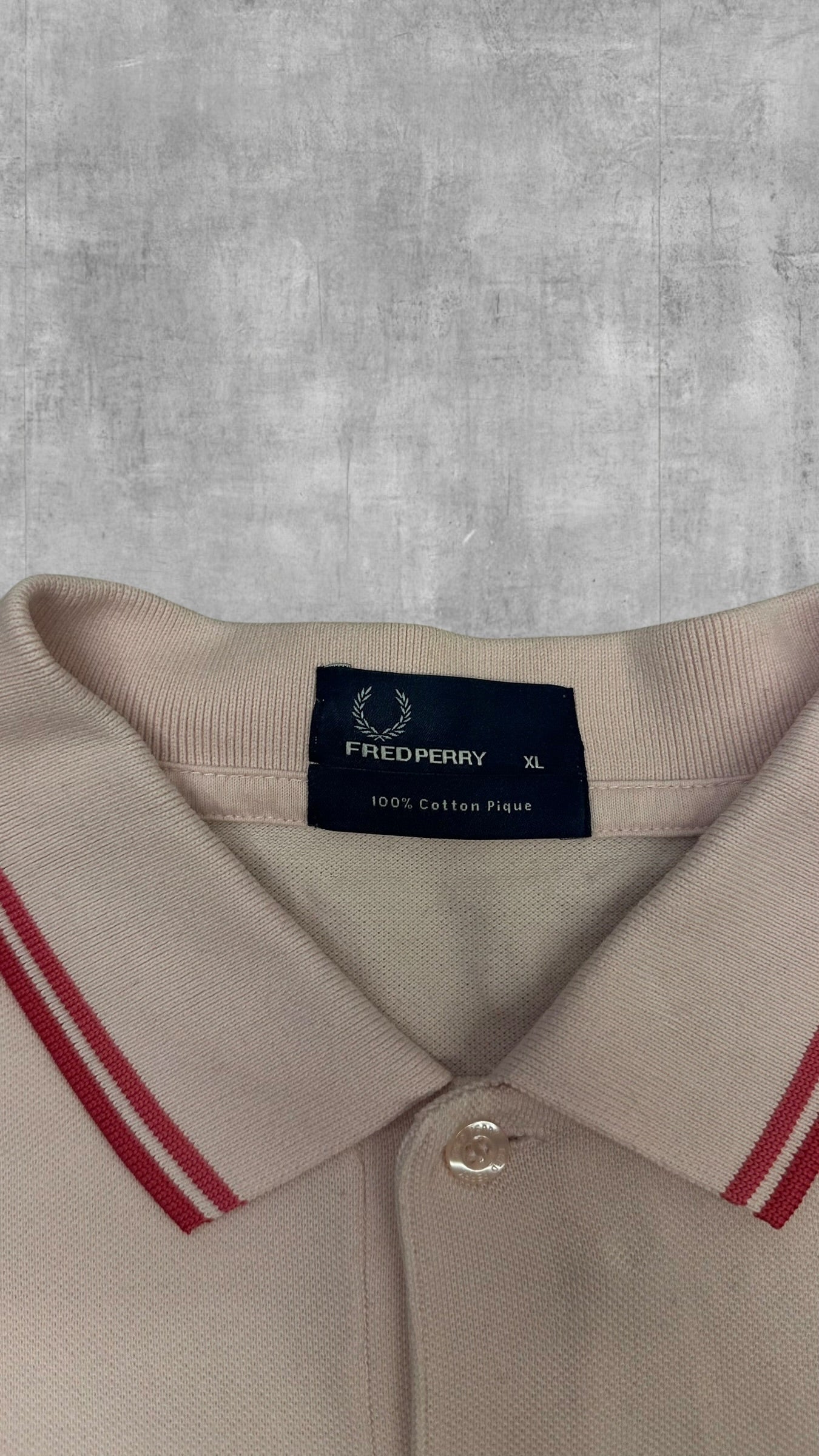 Fred Perry Polo Shirt Pink Rosa XL
