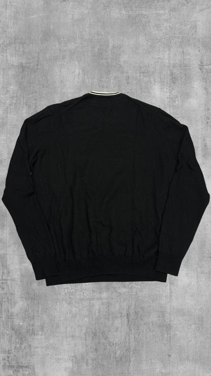 Fred Perry Sweatshirt Schwarz Marino Wolle XL