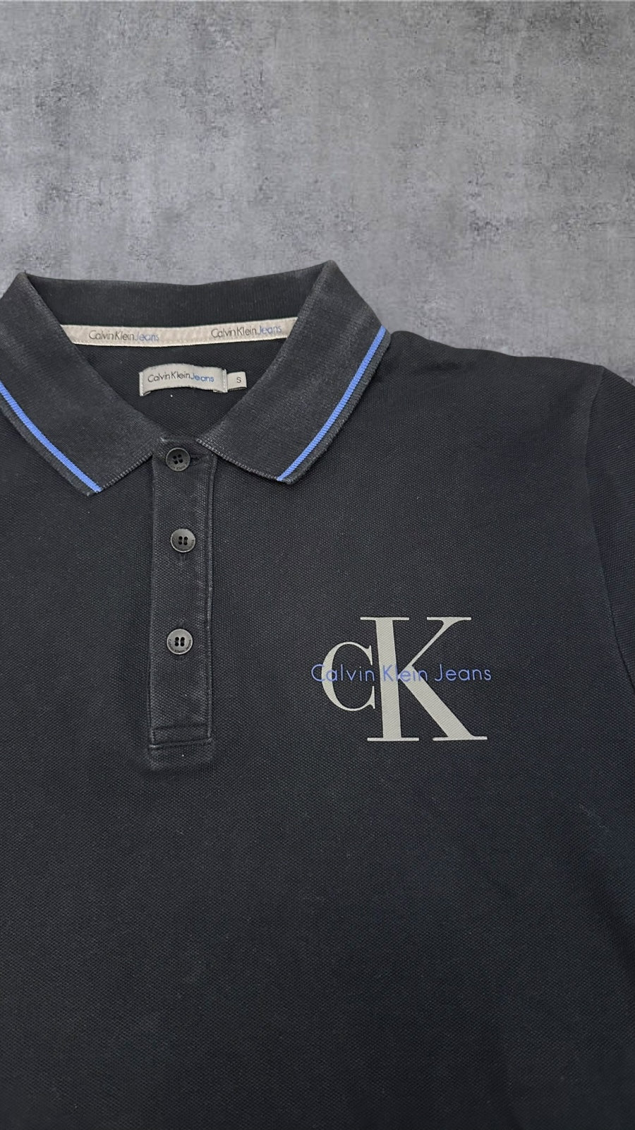 Calvin Klein Polo Shirt Schwarz S