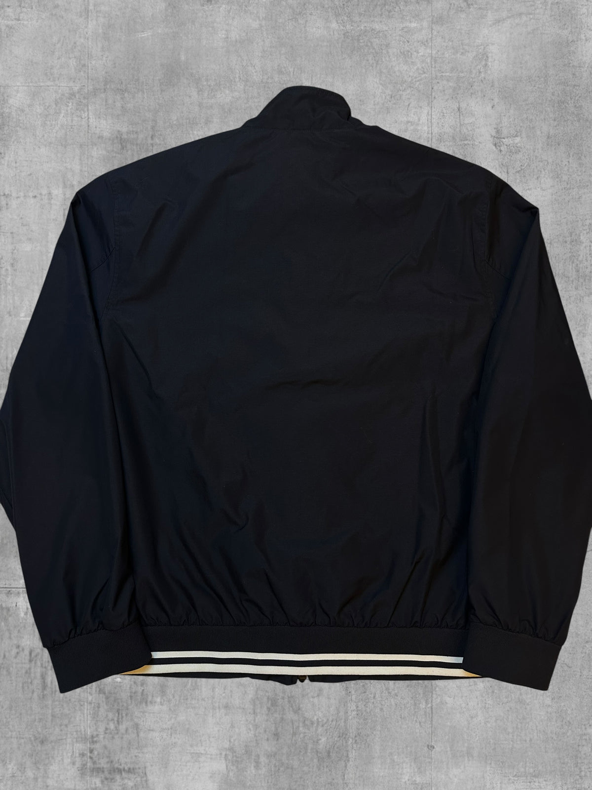 Fred Perry Bomberjacke Regenjacke Schwarz Weiß L