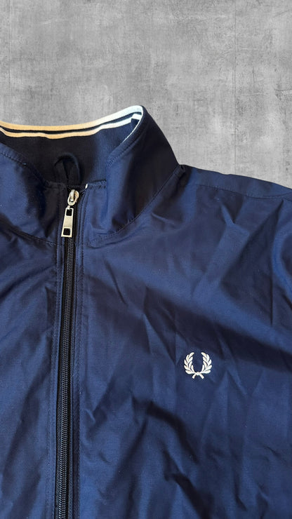 Fred Perry Regenjacke Bomberjacke Übergangsjacke Navy Blau M