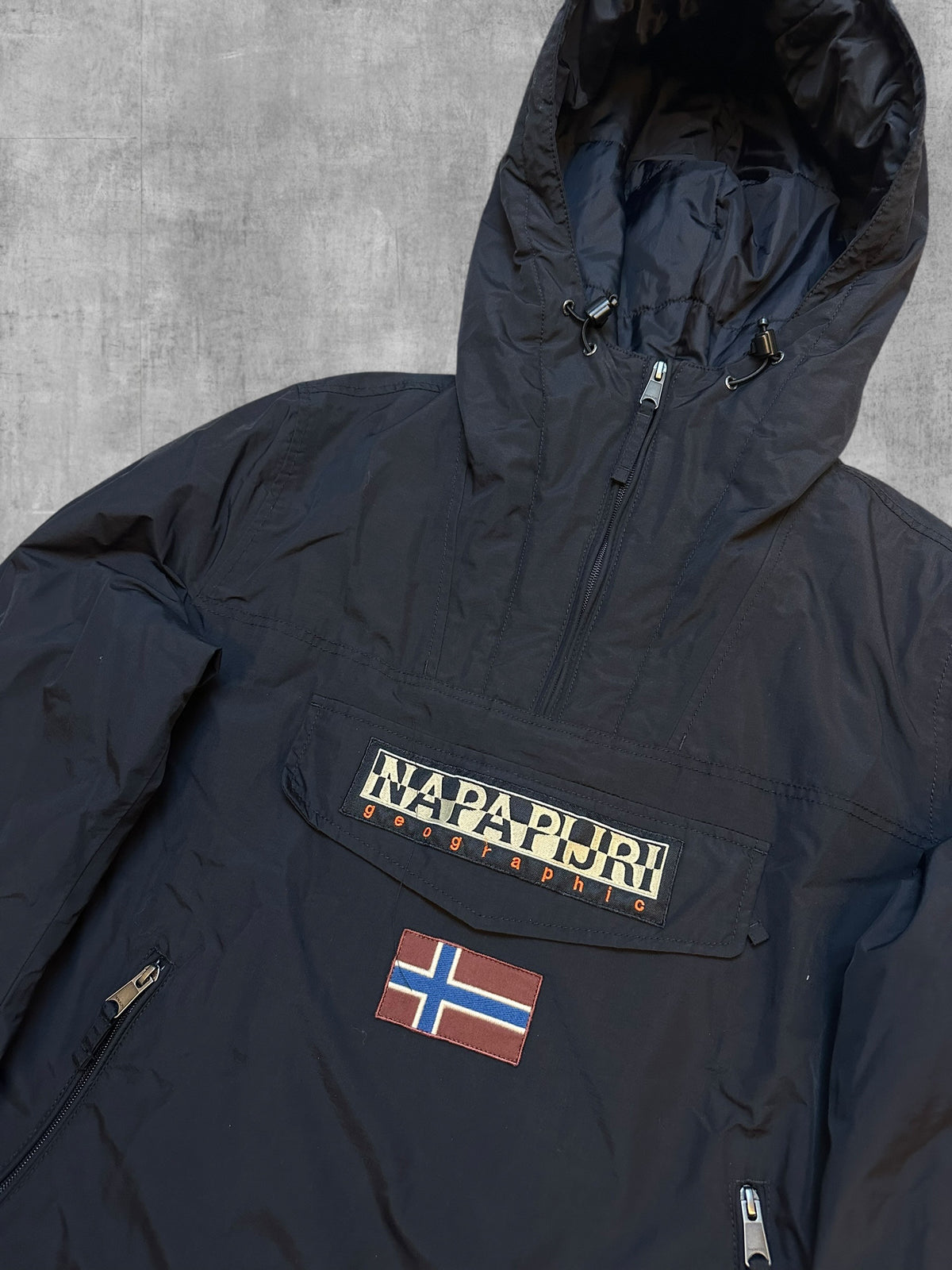 Napapijri Daunen Windbreaker Schwarz M - L