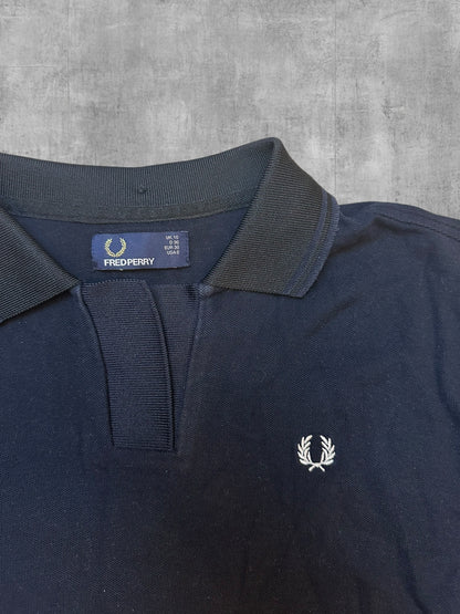 Fred Perry Polo Shirt Schwarzblau Frauengröße M (38)