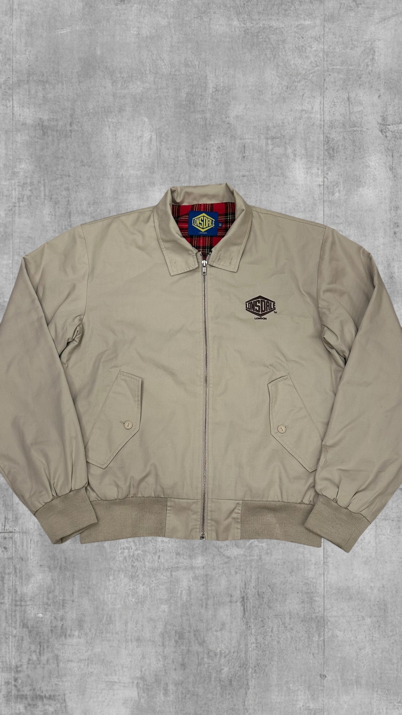 Lonsdale London Harrington Jacke Beige M