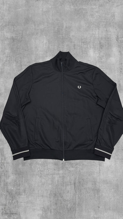 Fred Perry Trainingsjacke Zip Jacke Schwarz XL
