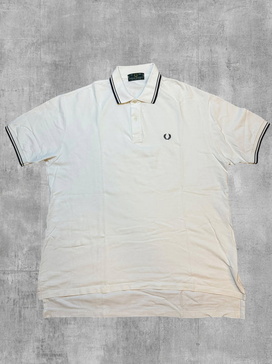 Fred Perry Polo Blanco Negro XXL - 3XL
