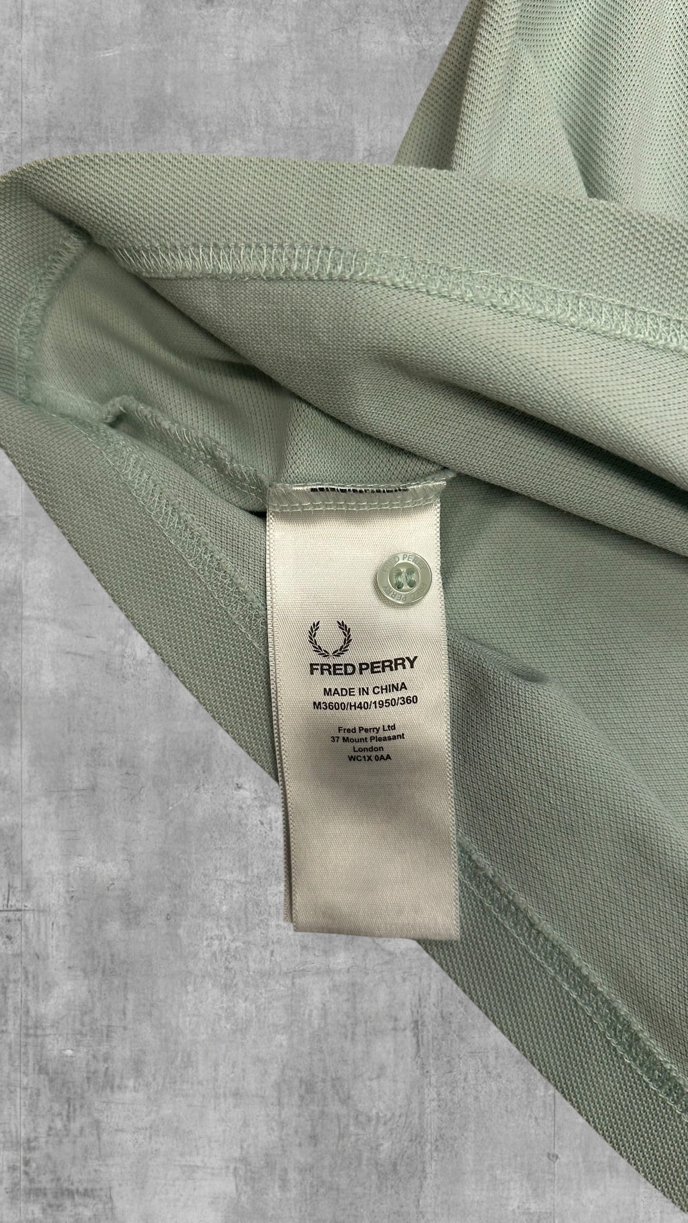 Fred Perry Polo Shirt Türkis Schwarz XL