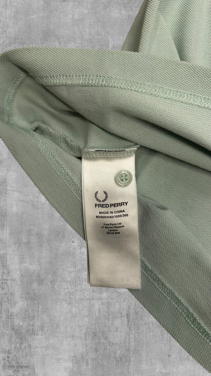 Fred Perry Polo Shirt Türkis Schwarz XL