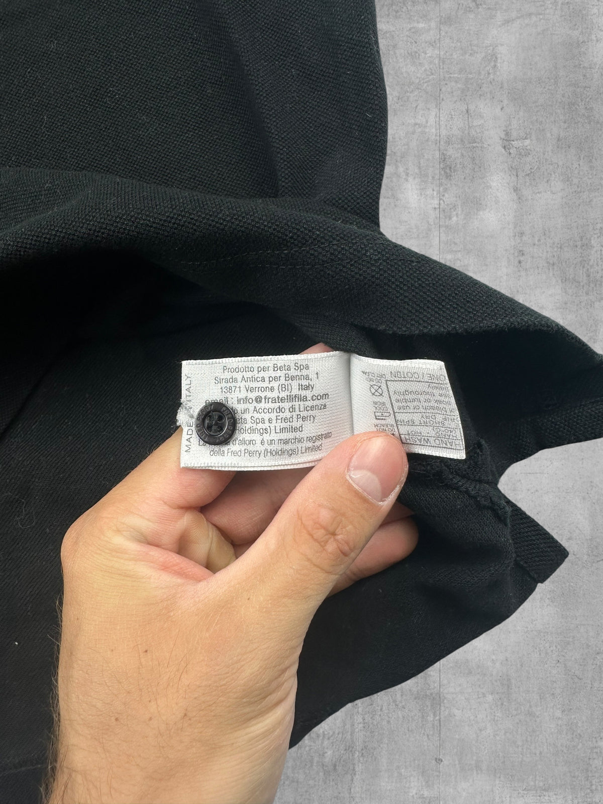 Fred Perry Polo Shirt Schwarz Gelb S - M