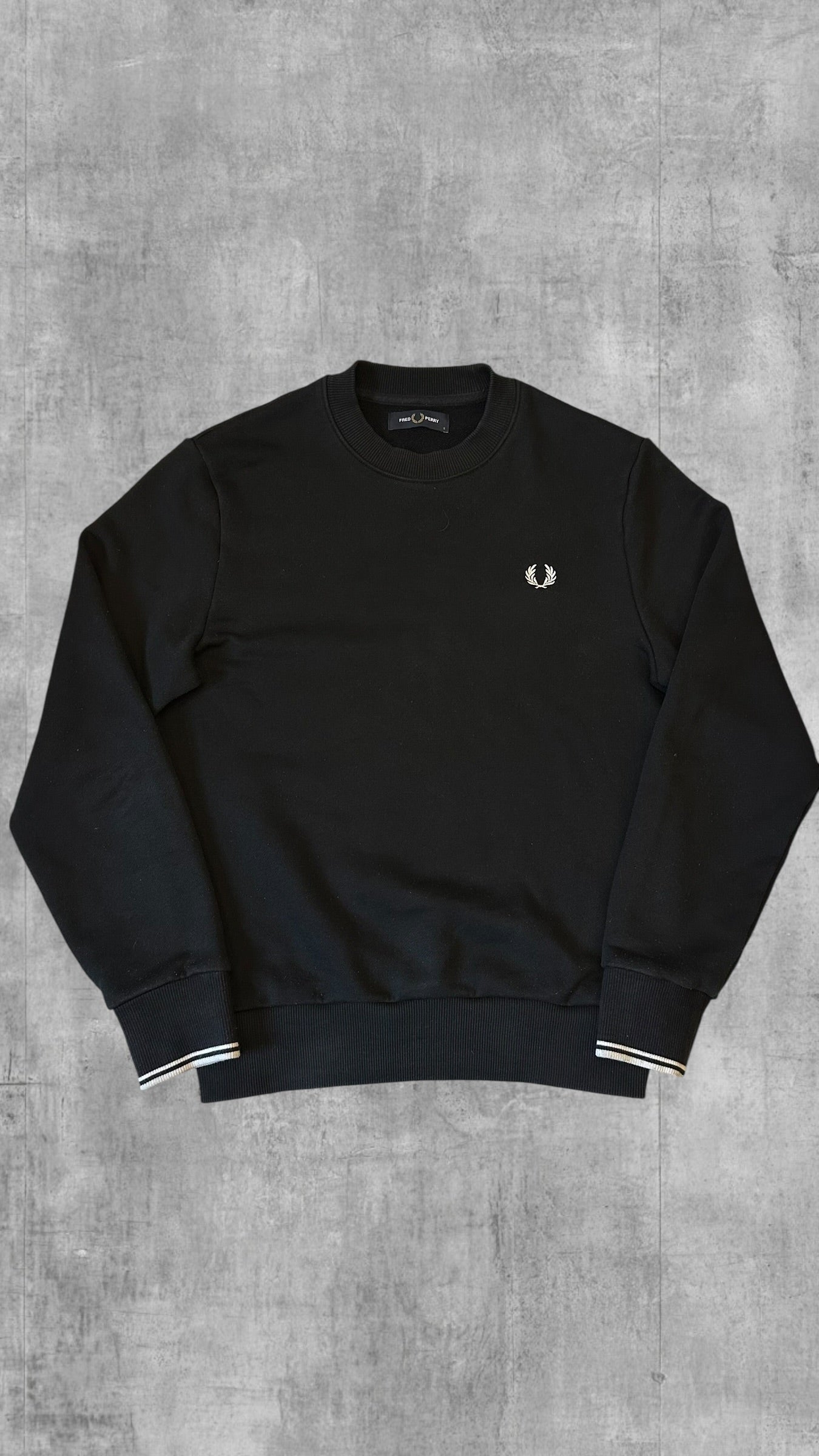 Fred Perry Sweatshirt Schwarz S