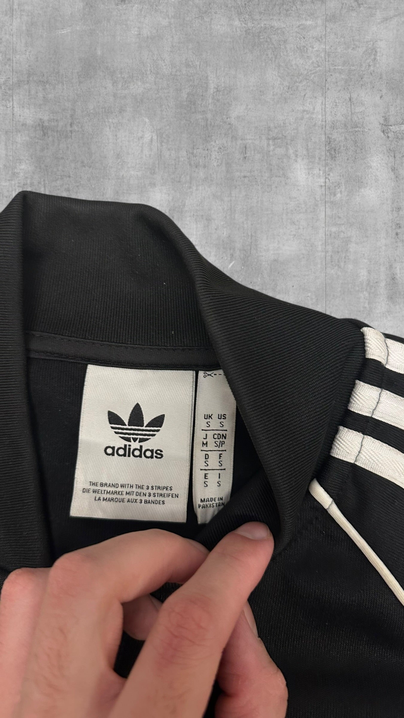 Adidas Firebird Vintage Trainingsjacke Schwarz S