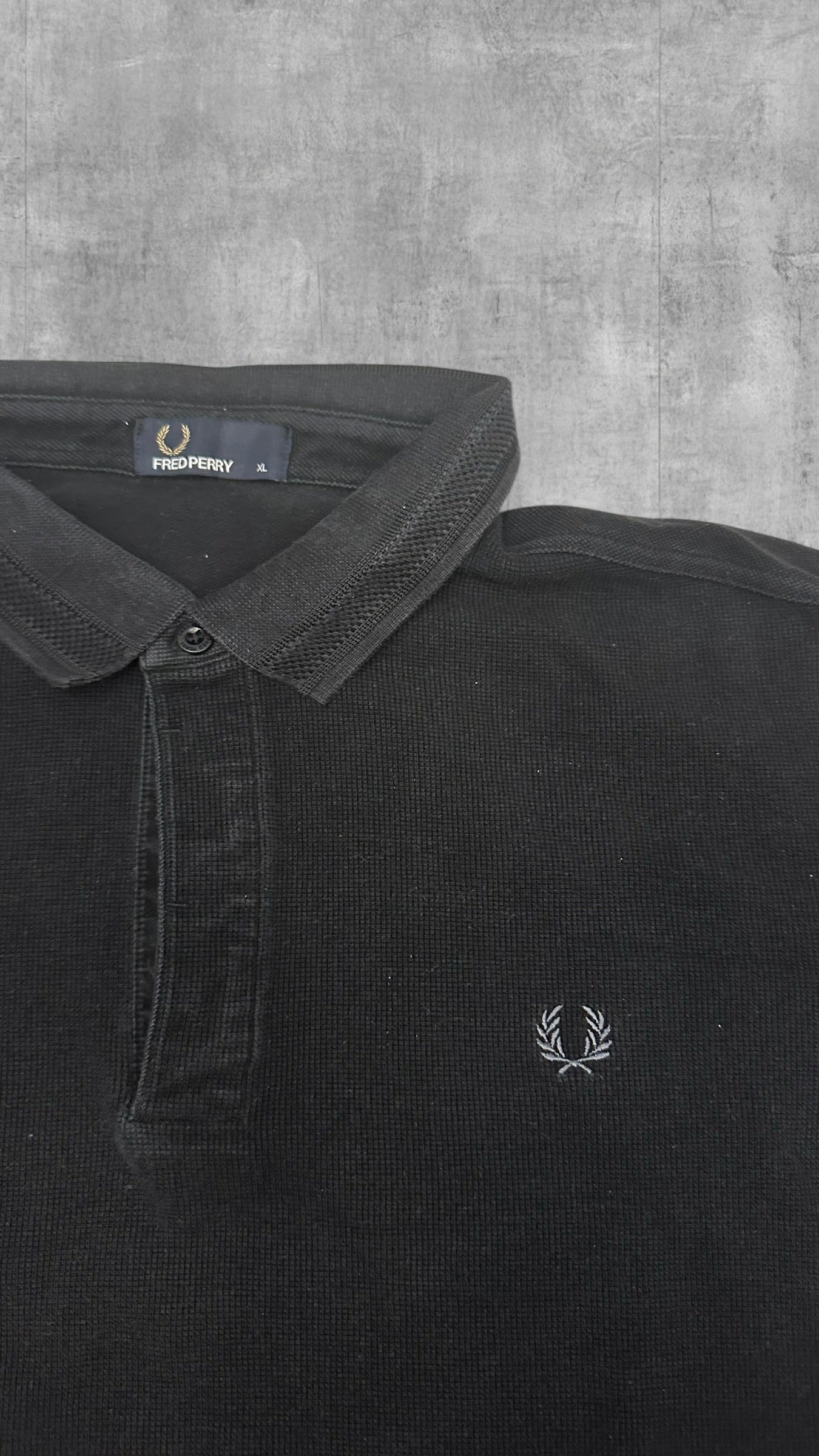 Fred Perry Polo Shirt Schwarz XL