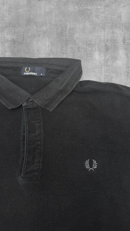Fred Perry Polo Shirt Schwarz XL