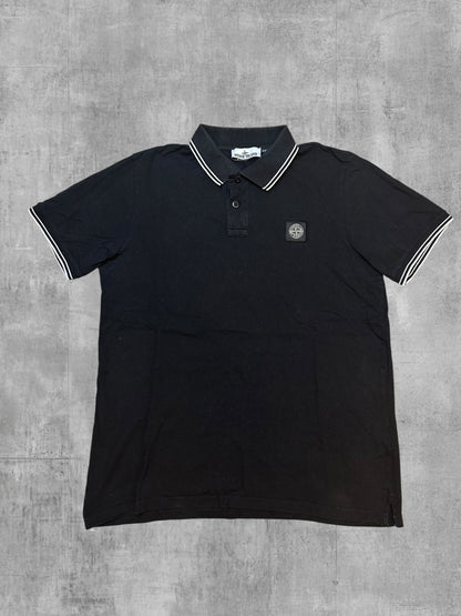 Stone Island Polo Shirt Schwarz XXL Slim Fit