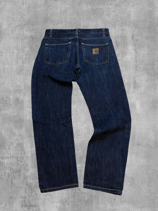 Carhartt Klondike Jeans Dunkelblau W31 L30 gekürzt