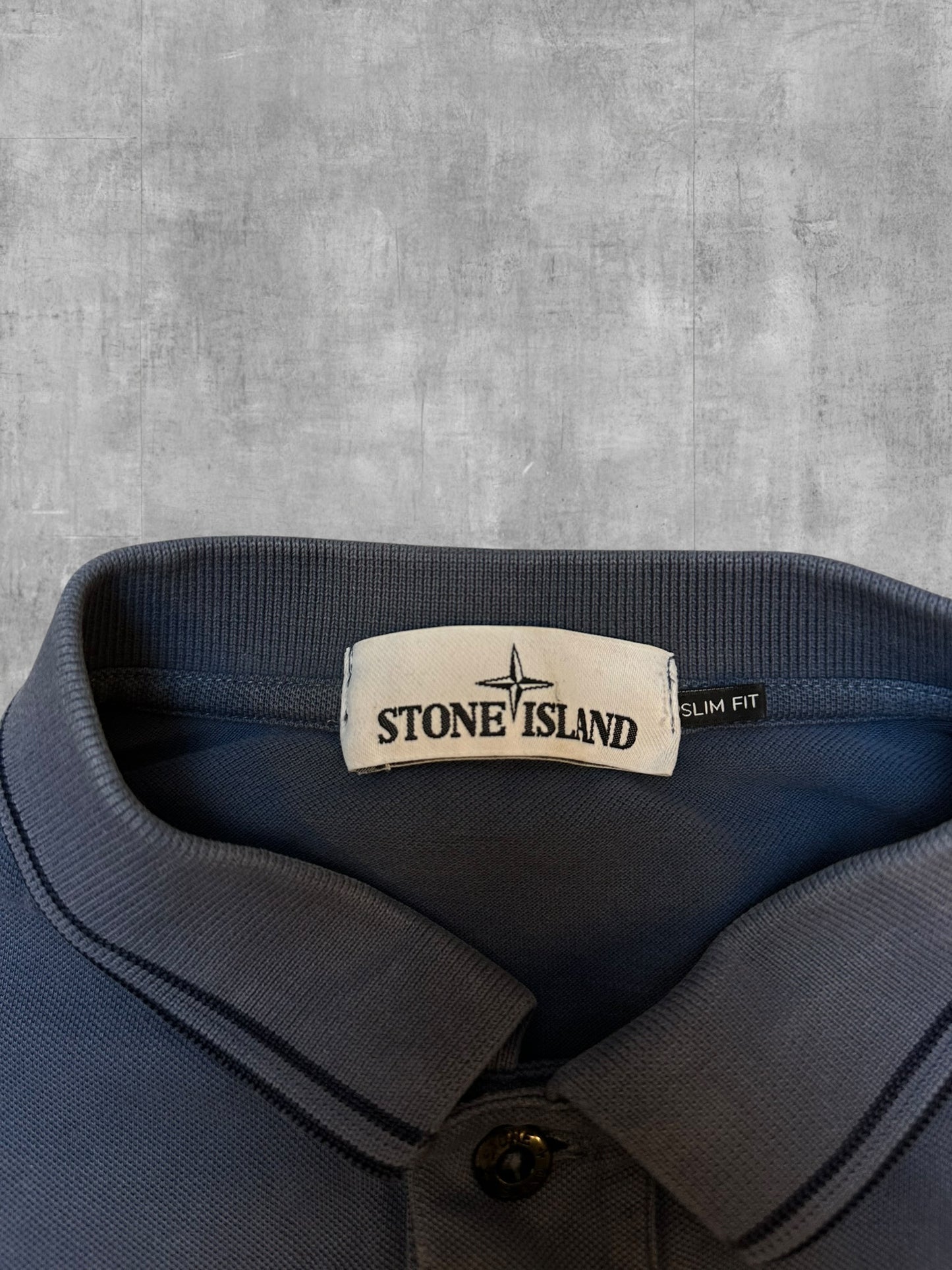Stone Island Polo Shirt Grau L Slim Fit