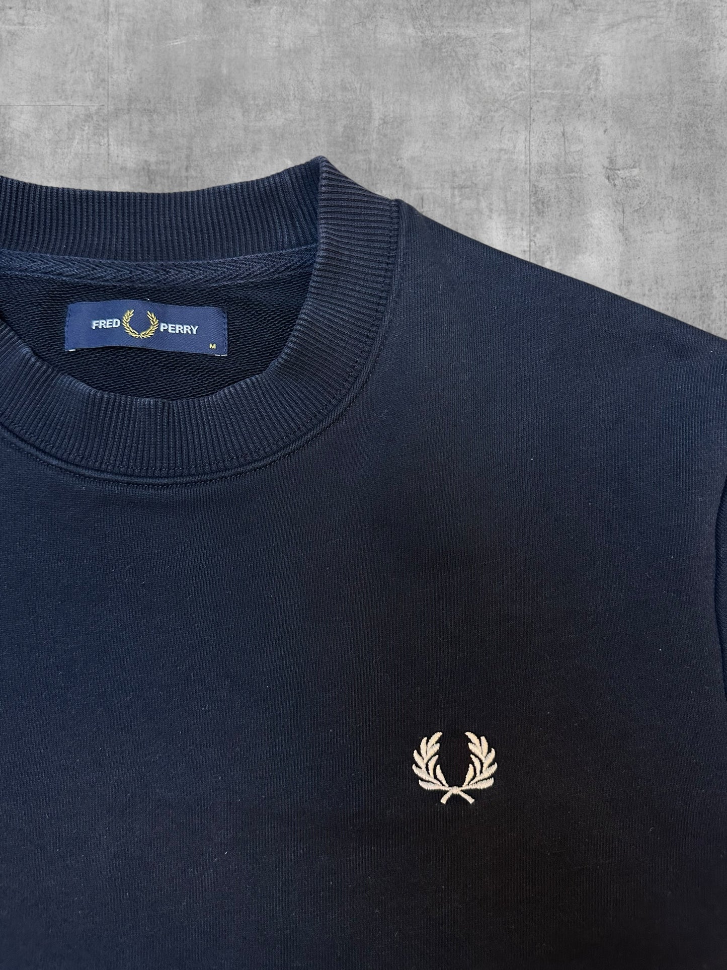 Fred Perry Sweatshirt Schwarz M