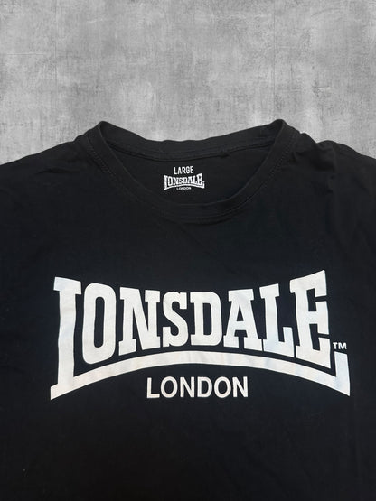 Lonsdale London T-Shirt Schwarz Weiß L