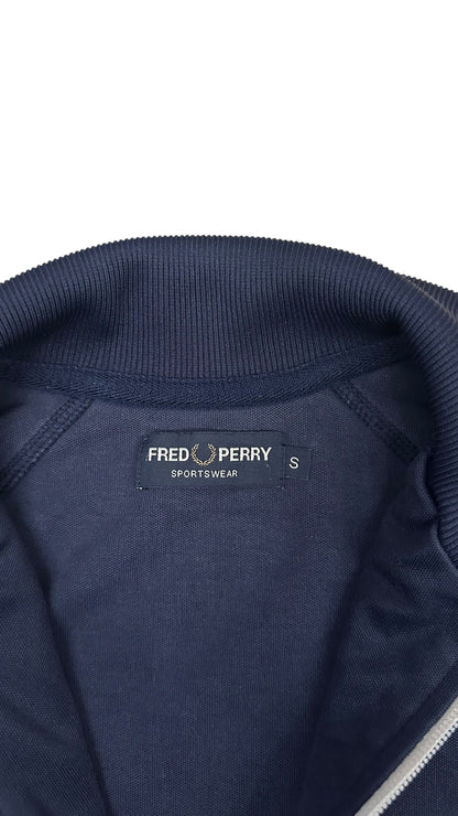 Fred Perry Vintage Trainingsjacke Taped Navy Blau S