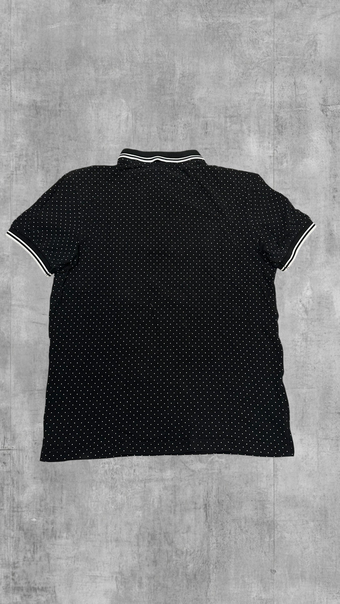 Fred Perry Polo Shirt Schwarz Weiß M
