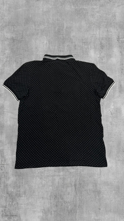 Fred Perry Polo Shirt Schwarz Weiß M