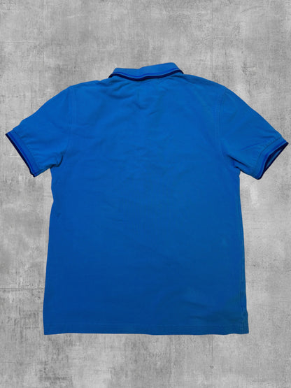 Fred Perry Polo Shirt Blau Schwarz XS Slim Fit