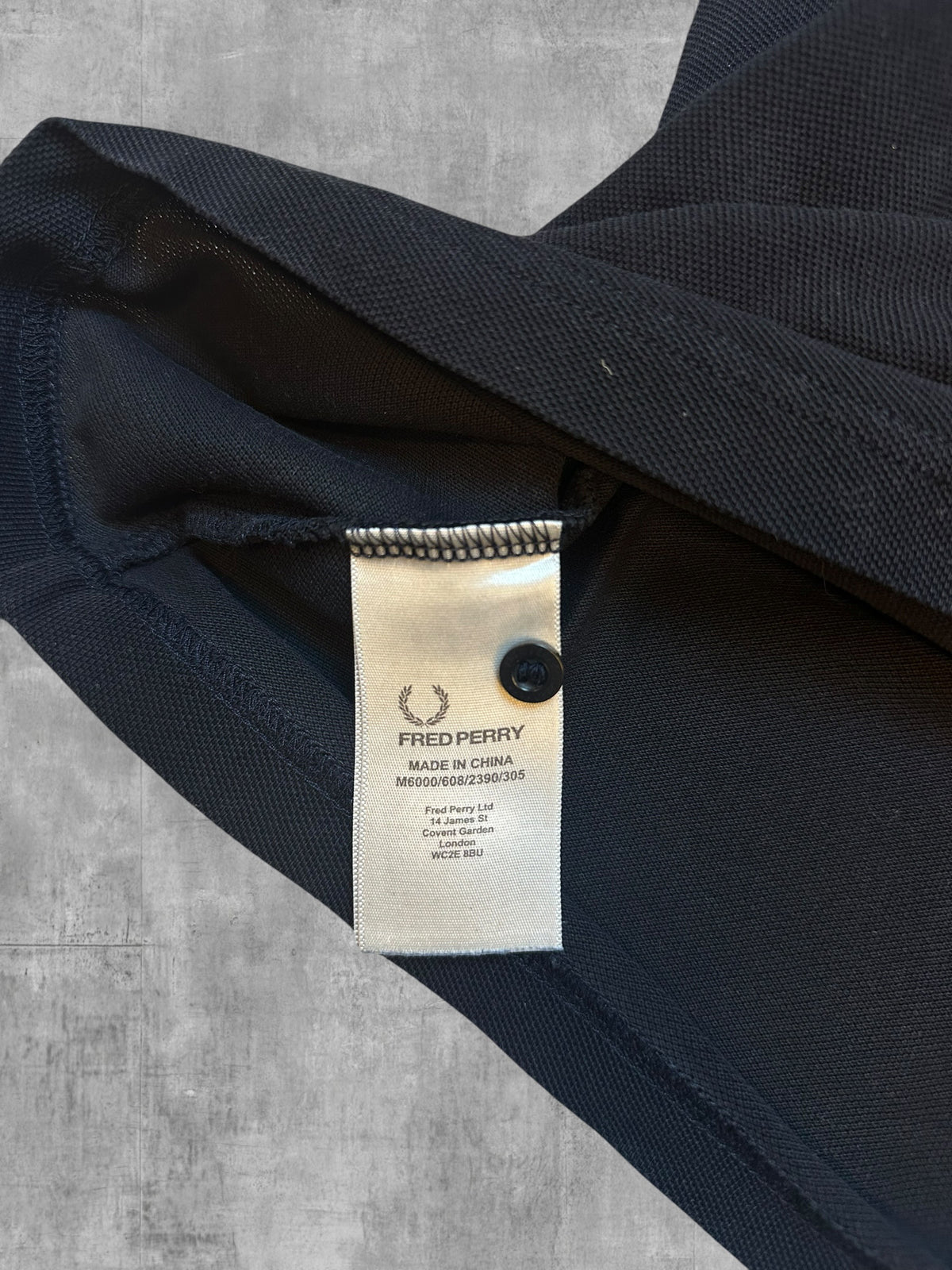 Fred Perry Polo Shirt Black S Slim Fit