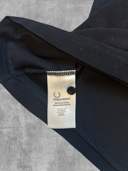 Fred Perry Polo Shirt Black S Slim Fit