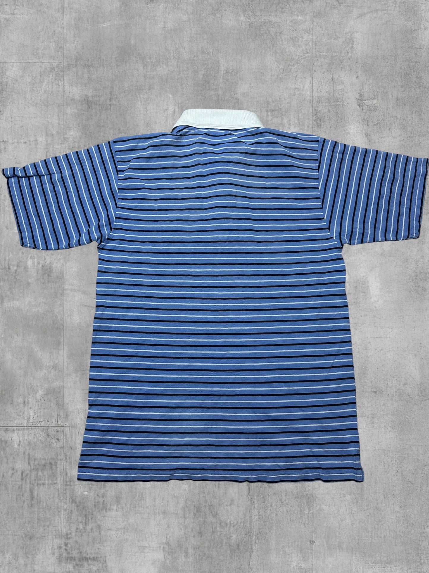 Fred Perry Vintage Polo Shirt Hellblau Weiß Schwarz XL