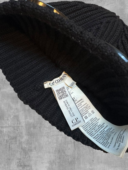 C.P. Company Beanie Mütze Schwarz
