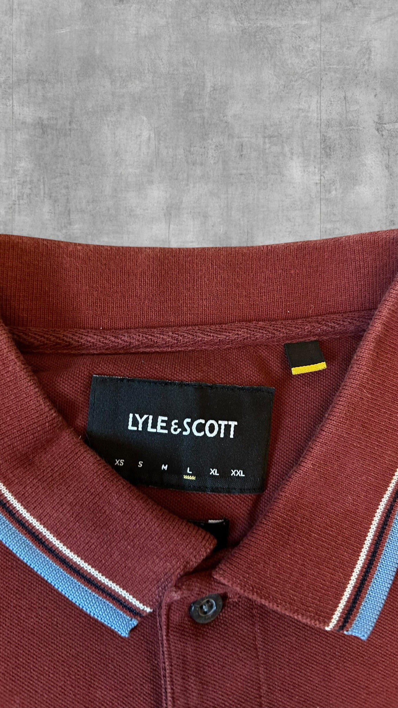 Lyle & Scott Polo Shirt Weinrot L