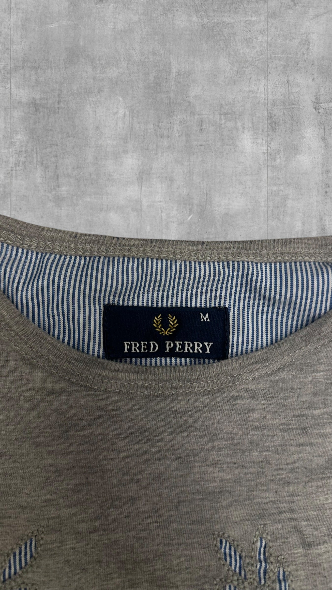 Fred Perry Longsleeve T-shirt Grau M