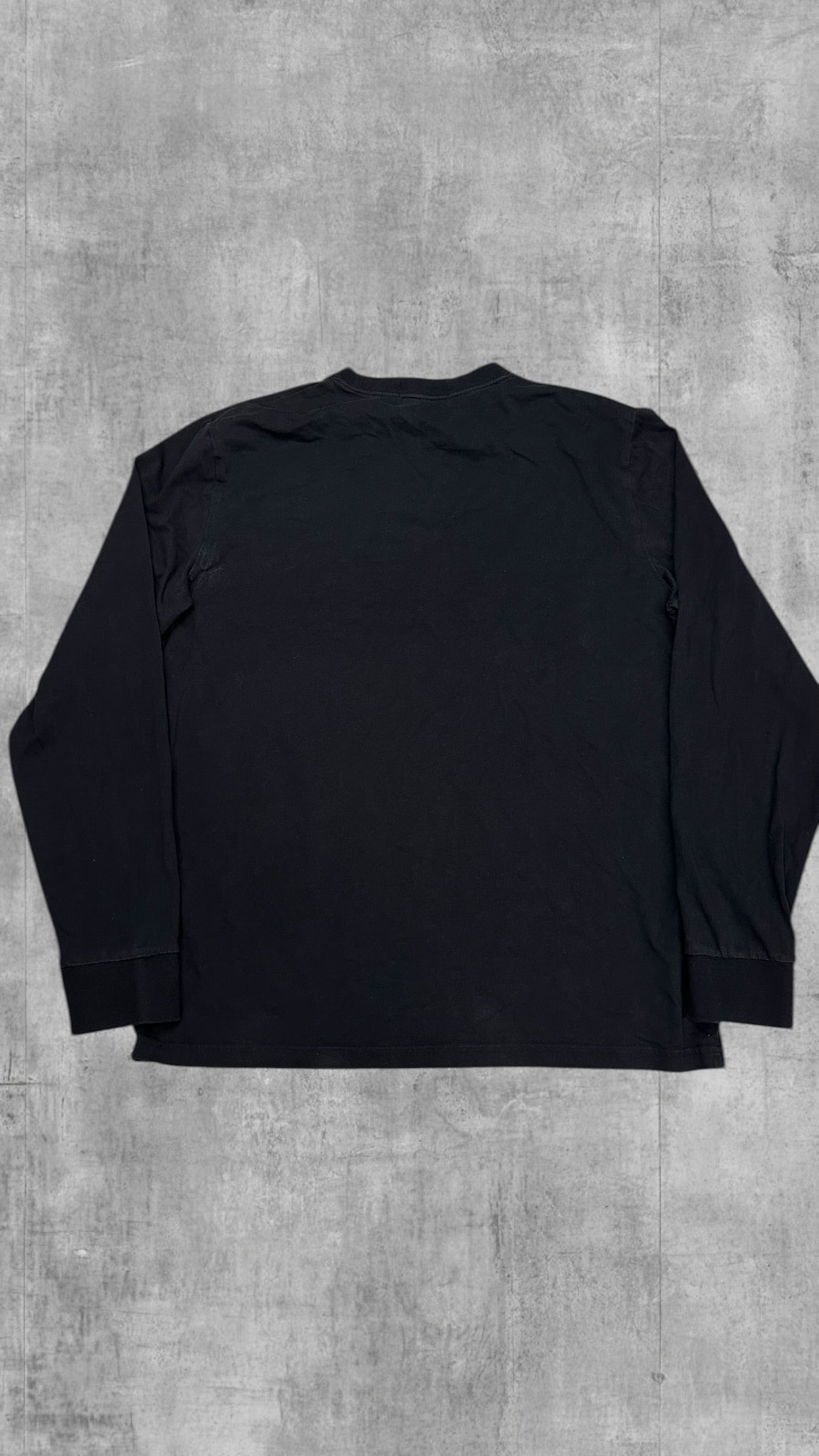 Fred Perry Longsleeve dünnes Sweatshirt Schwarz M