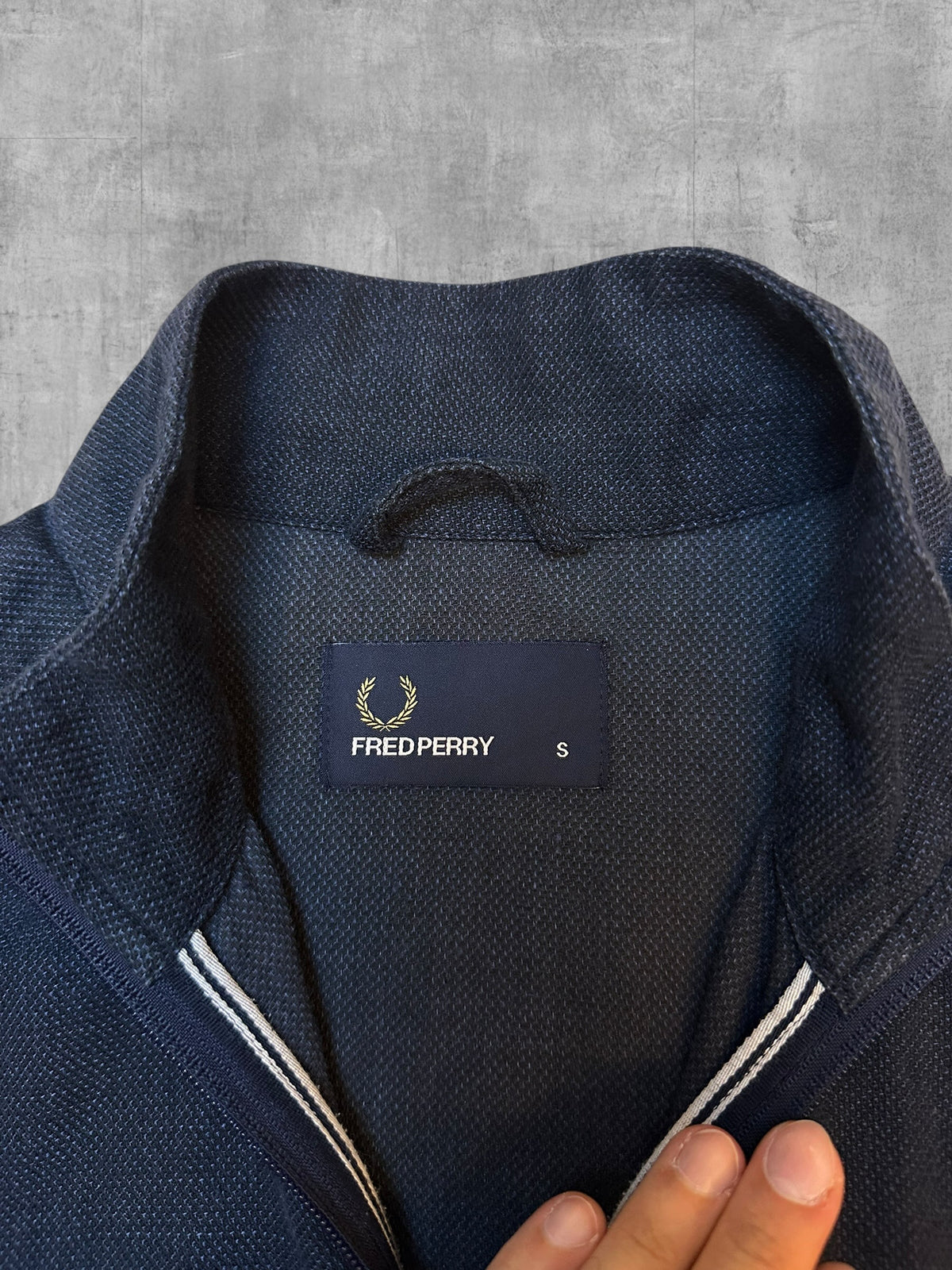 Fred Perry Bomberjacke Übergangsjacke Navy Blau S - M
