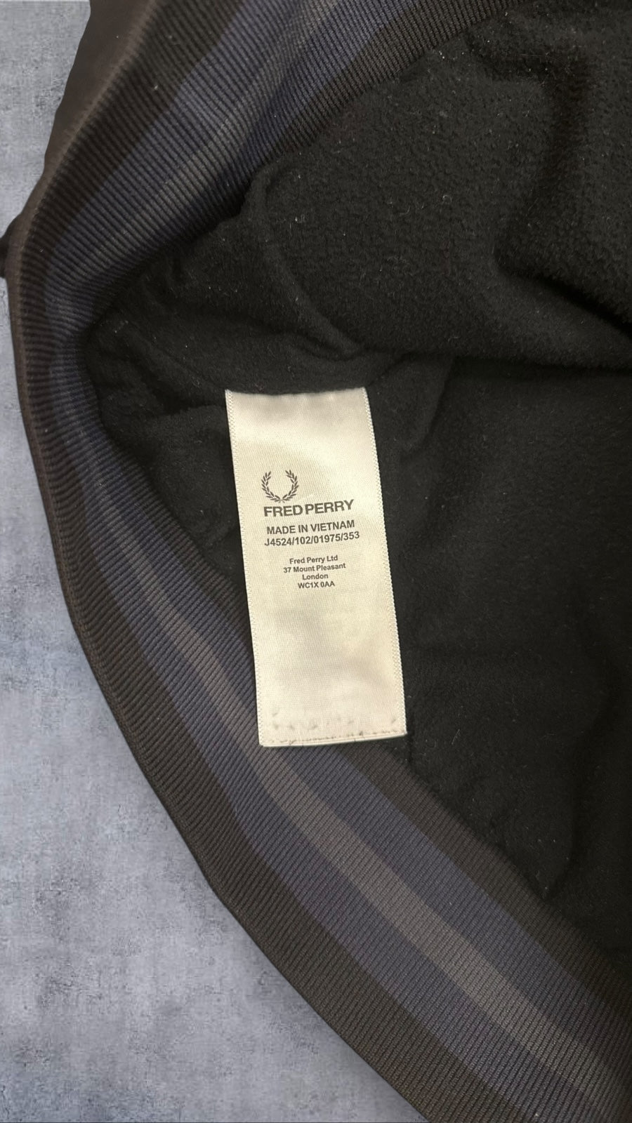 Fred Perry Softshelljacke Regenjacke Schwarz XS