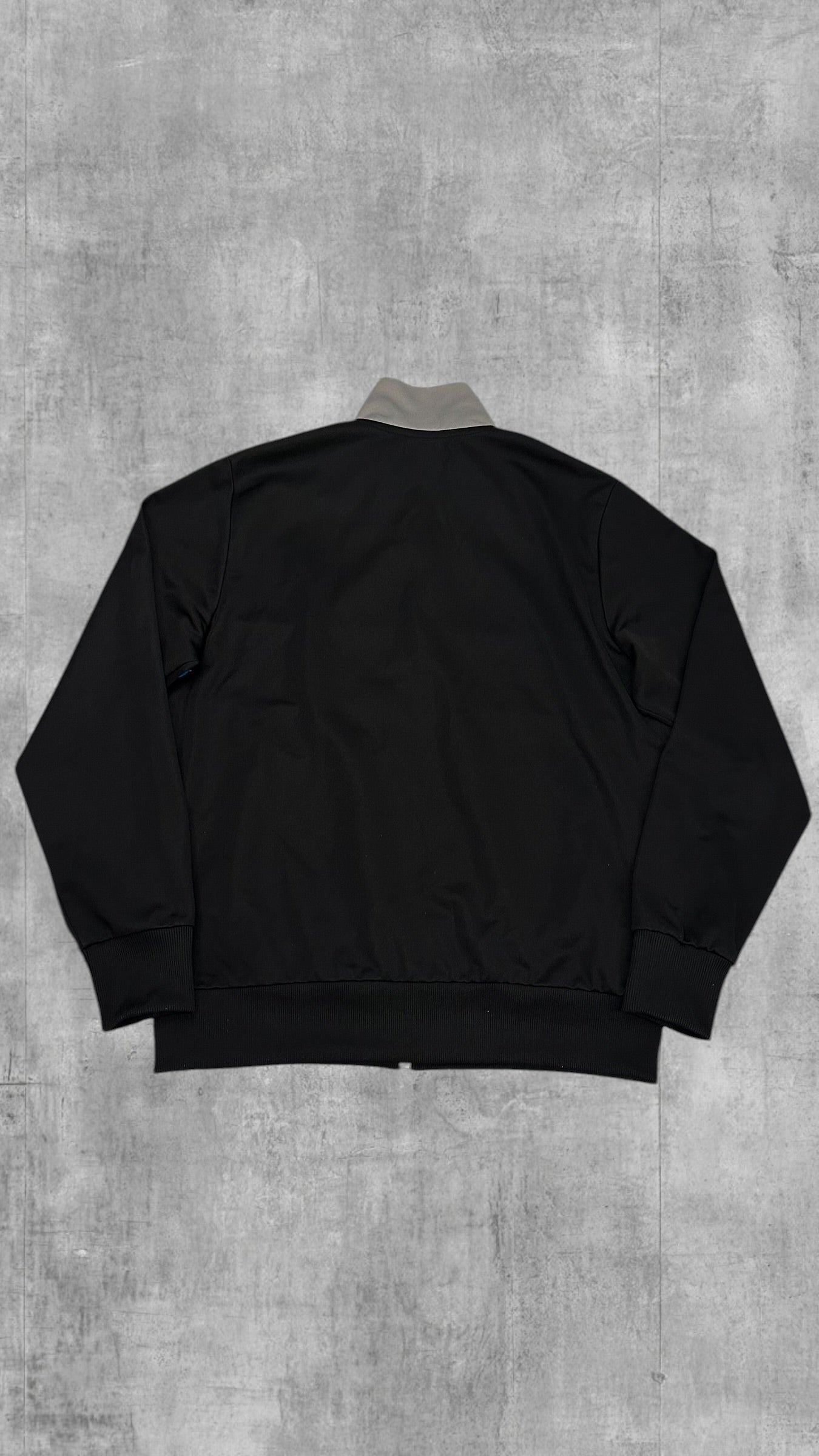 Fred Perry Vintage Trainingsjacke Schwarz Grau Blau XL